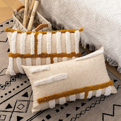 Crosy Striped Pillow Cover-Artes Designs-