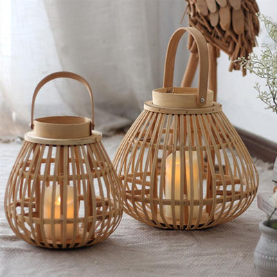 'Herleif' Candle Holder-Baskets-Oval-S-Basket, Candles Holder, Furniture, Lighting-Artes Designs