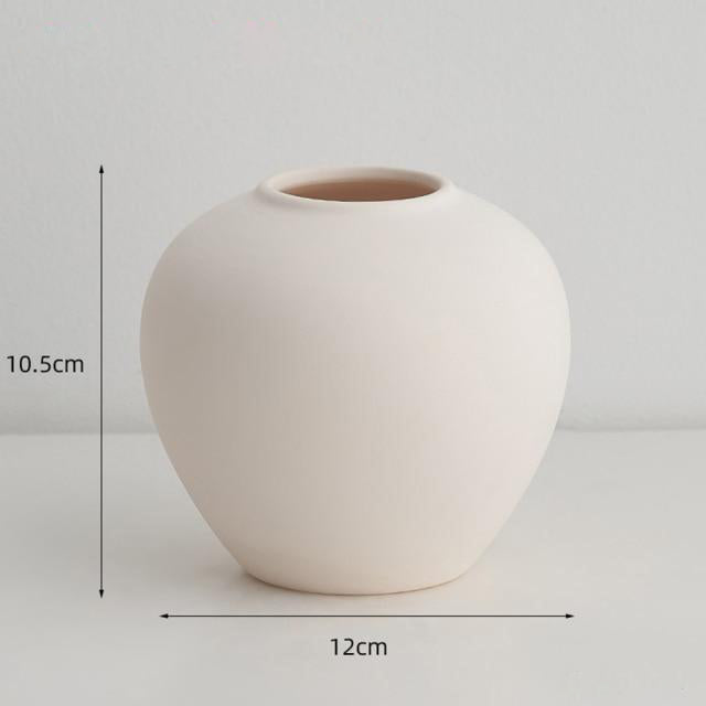 'Durry' Ceramic Vases-Vases-White - 10.5cm-Vases-Artes Designs