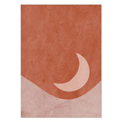 Nordic Sun And Moon Visual Canvas Artworks