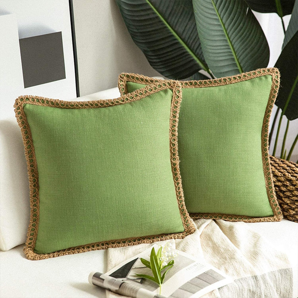 'Aloiza' Cushion Covers-Pillows-Green-50x50cm-Pillow-Artes Designs