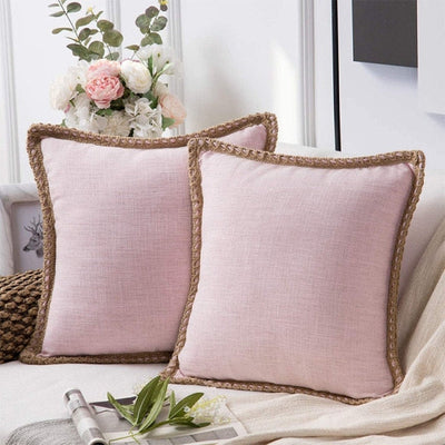 'Aloiza' Cushion Covers-Pillows-Pink-50x50cm-Pillow-Artes Designs