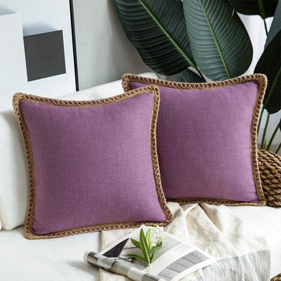 'Aloiza' Cushion Covers-Pillows-Purple-50x50cm-Pillow-Artes Designs