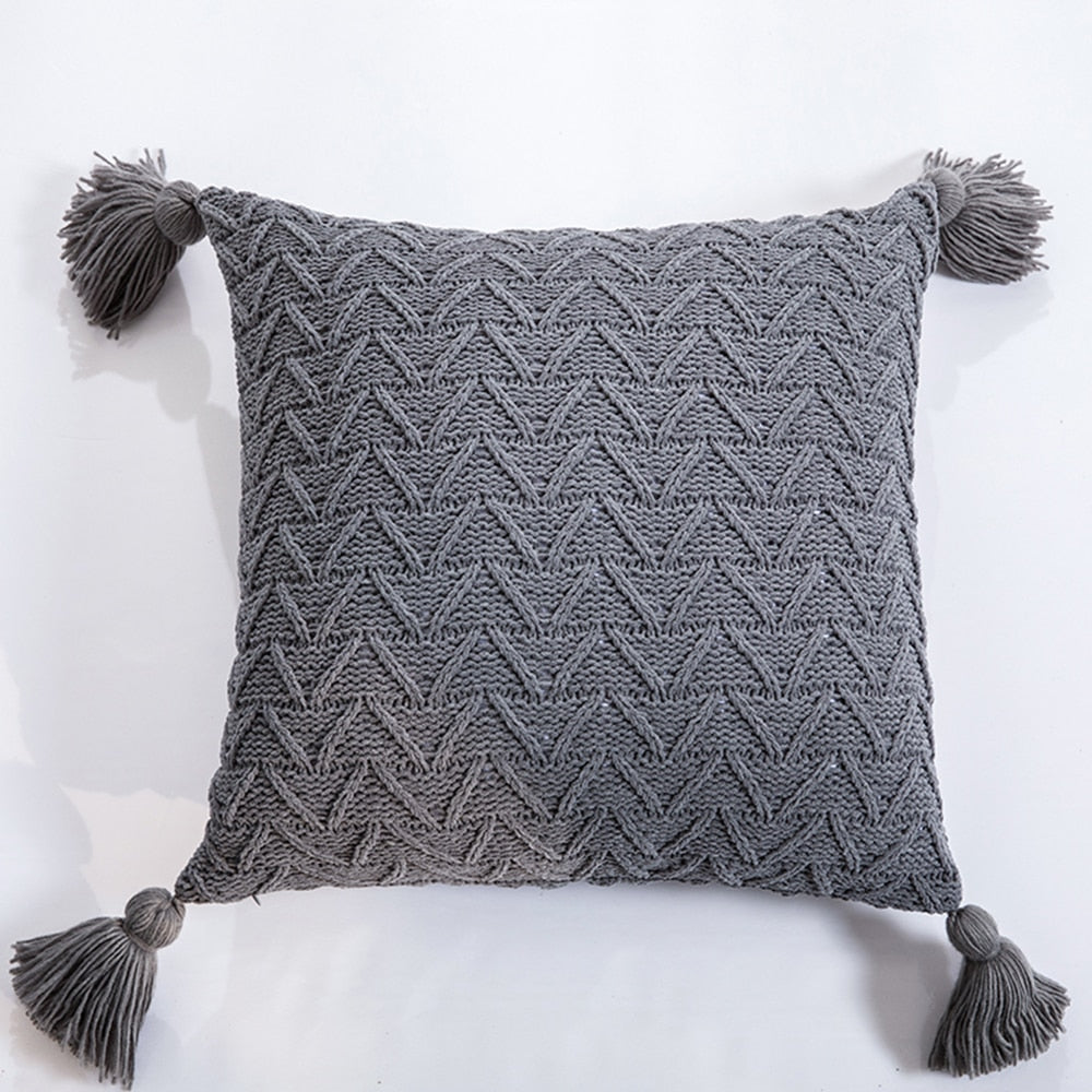 Alvin Pillow Covers-Pillows-Dark gray-45x45-Pillow-Artes Designs