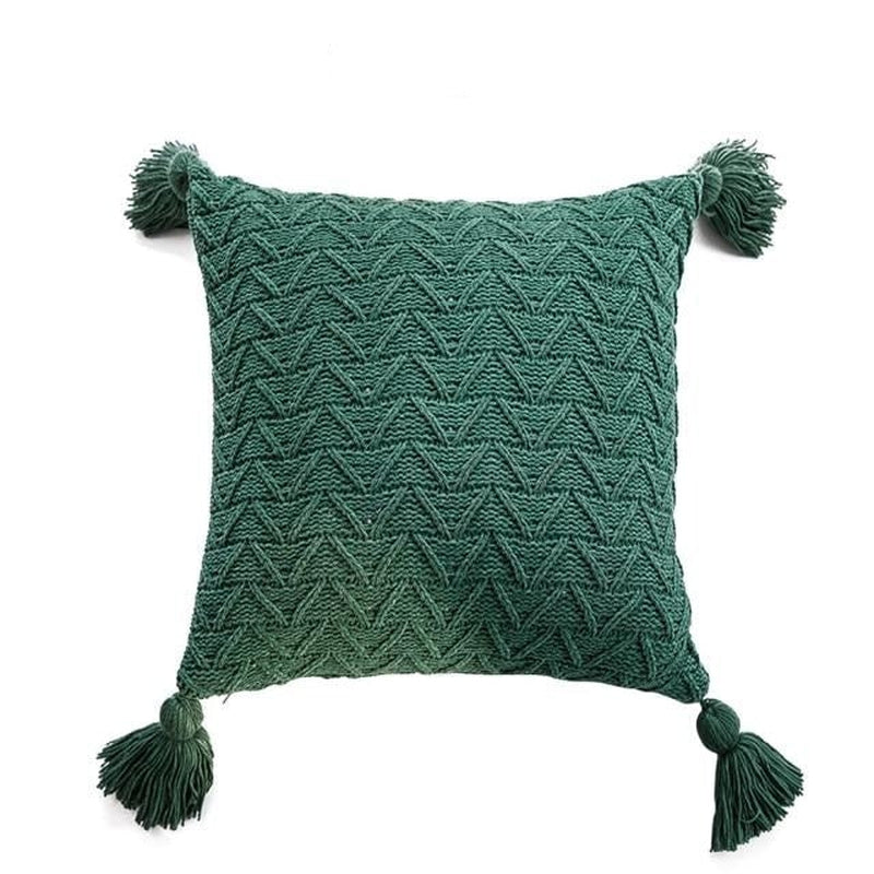 Alvin Pillow Covers-Pillows-Green-45x45-Pillow-Artes Designs