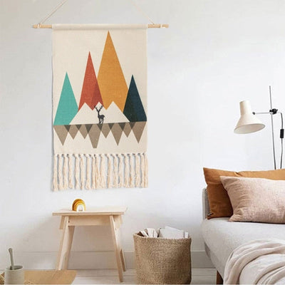 Bohemian Tapestry-Tapestry-Colorful geometric 1-50x90cm-Tapestry, Wall Decoration-Artes Designs