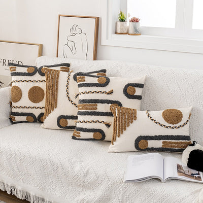 'Boho' Pillow Cover-Pillows-A Square-Pillow-Artes Designs