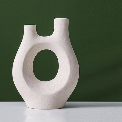 Decorative Ceramic and Matte Hollow Vases