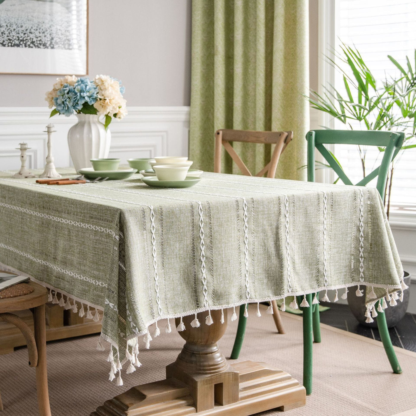 Coral Tablecloth-Artes-Designs-Green-60x60cm-