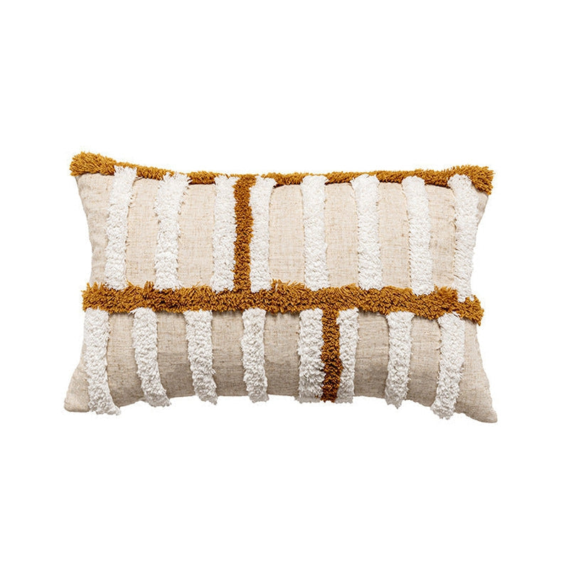 Crosy Striped Pillow Cover-Artes Designs-B-12"x20"-