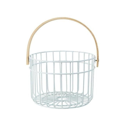'Cukoo' Chicken Wire Egg Basket-Baskets-white-S-basket, Kitchen, Kitchen accessories-Artes Designs