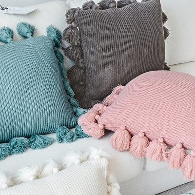 'Daisy' Cushions Covers-Pillows-Beige-45x45cm/17.7x17.7''-Cushion, Pillow-Artes Designs