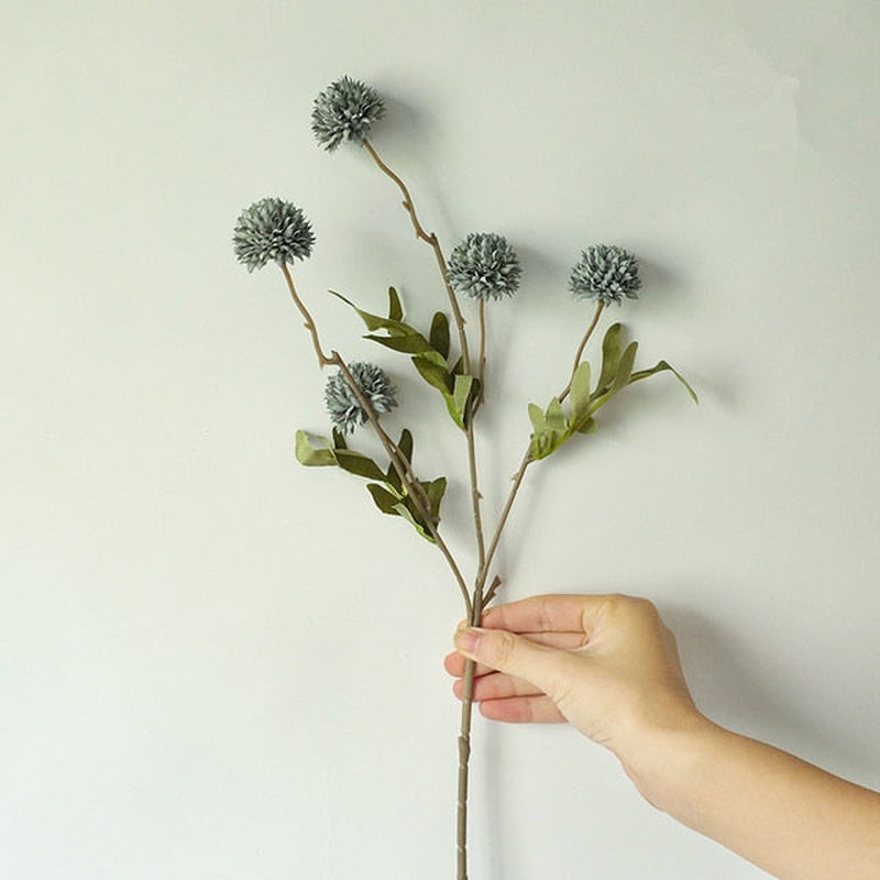 'Dandelion' Pompom Artificial Flowers-Flowers-Blue-One Bunch of 5 Flowers-Artificial Flower, Flower, Plants-Artes Designs