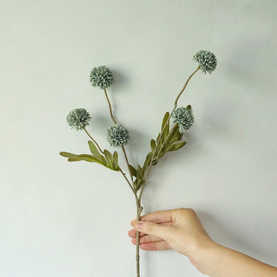 'Dandelion' Pompom Artificial Flowers-Flowers-Green-One Bunch of 5 Flowers-Artificial Flower, Flower, Plants-Artes Designs