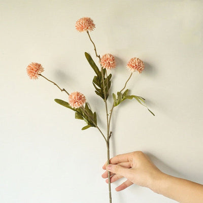 'Dandelion' Pompom Artificial Flowers-Flowers-Light Pink-One Bunch of 5 Flowers-Artificial Flower, Flower, Plants-Artes Designs