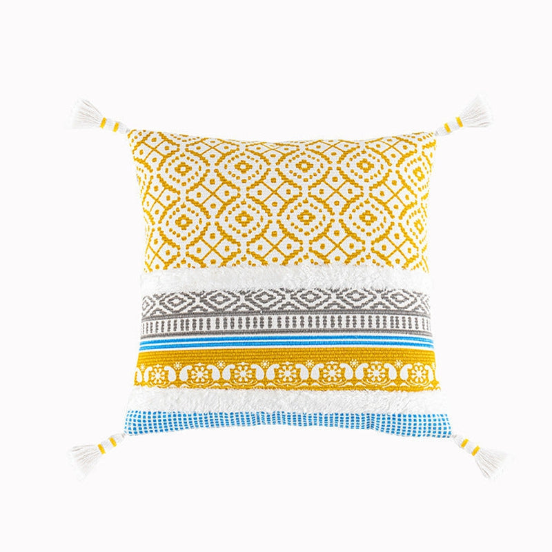 Deja Textured Pillow Cover-Artes Designs-Yellow-18"x18"-