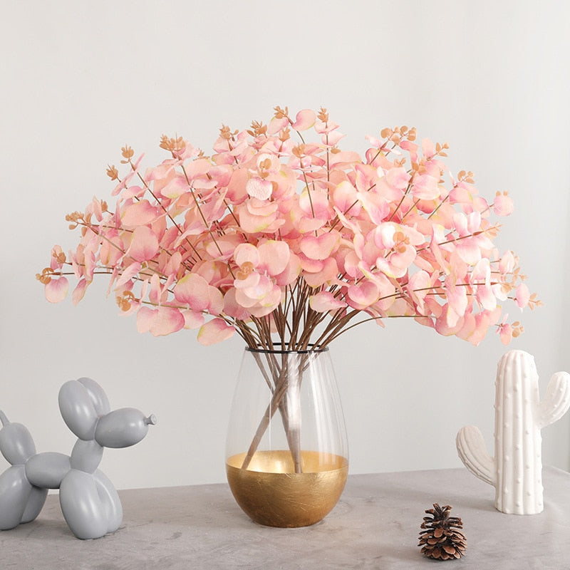 'Doho' Eucalyptus Flowers-Plants-Single green-4 Pcs-Artificial Flower, Eucalyptus, Flower, Leaves, Plants-Artes Designs
