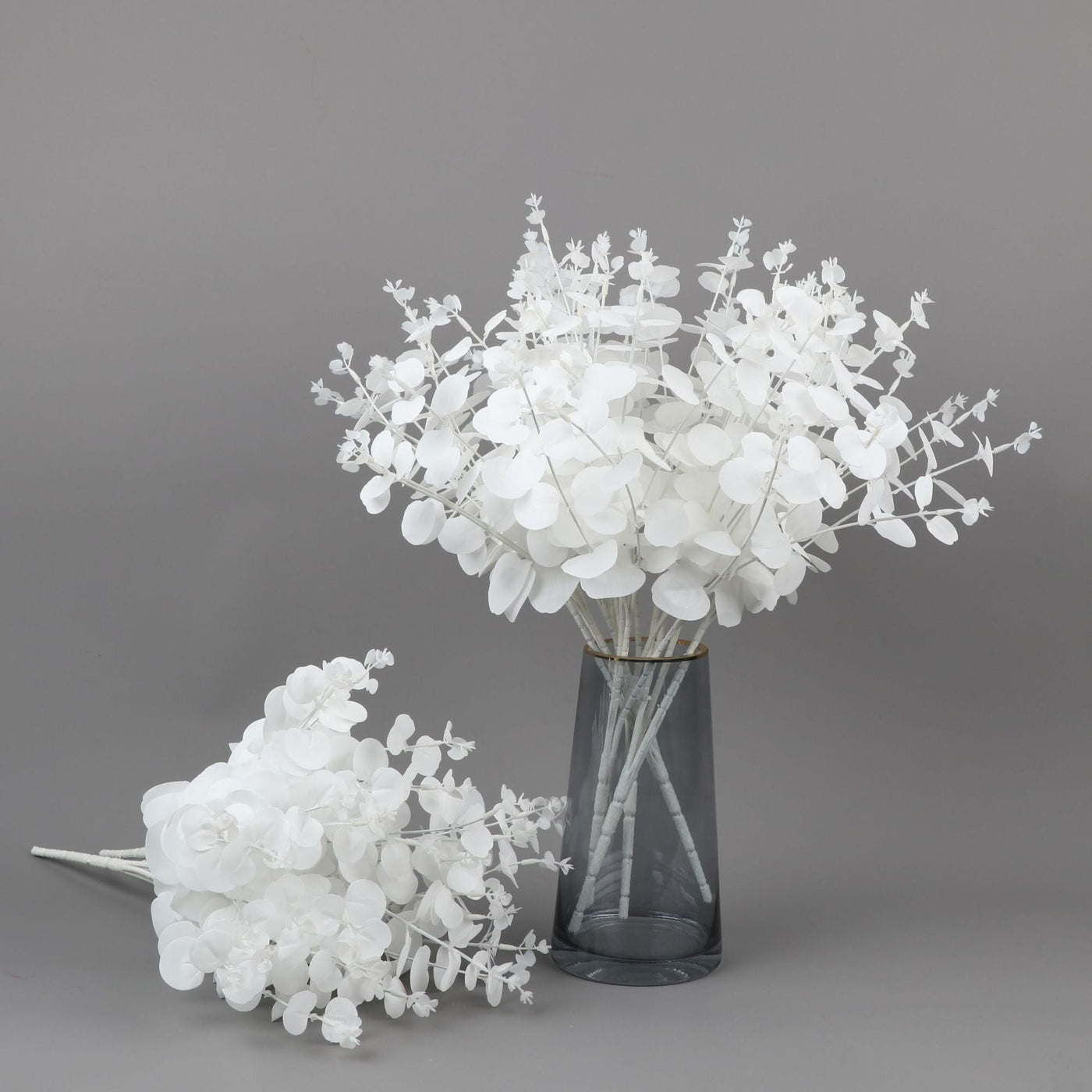 'Doho' Eucalyptus Flowers-Plants-White-4 Pcs-Artificial Flower, Eucalyptus, Flower, Leaves, Plants-Artes Designs