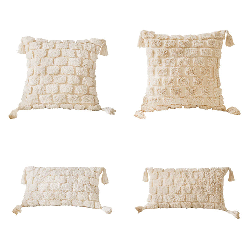 Enic Geometric Pillow Case  Soft Plush Faux Cushion Cover