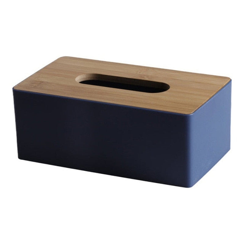 'Elens' Tissue Box-Tissue Box-Blue x Brown-Tissue Box-Artes Designs