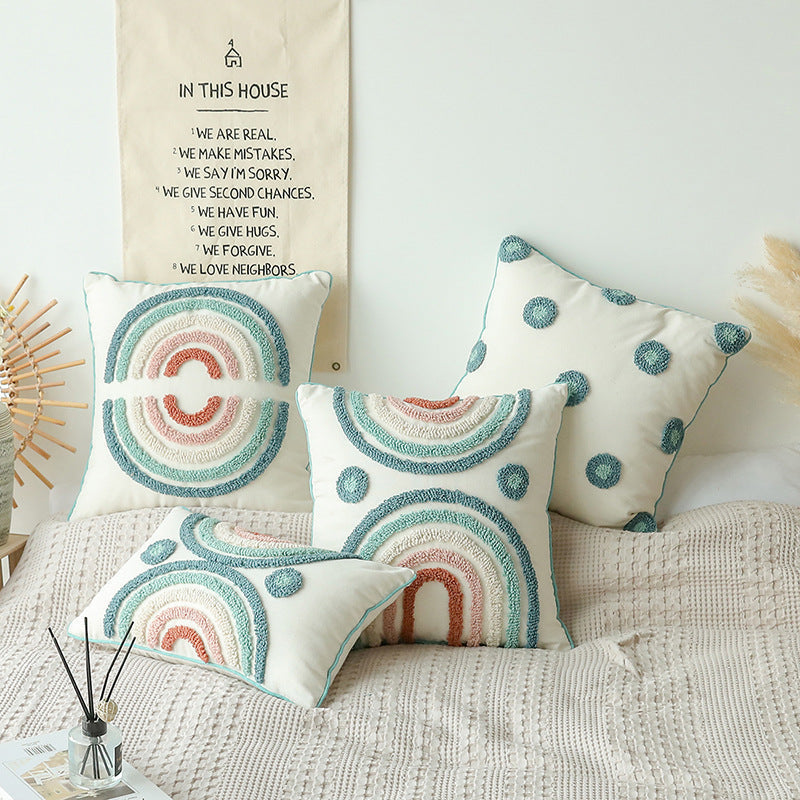 Ezra Textured Pillow Cover-Artes Designs-