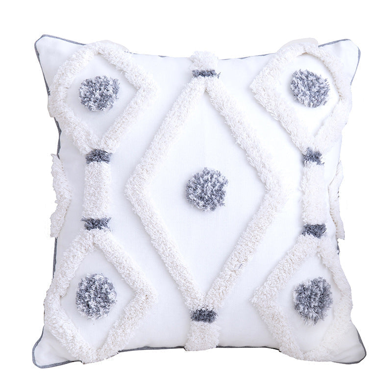 Fern Geometric Pillow Cover-Artes Designs-C-18"x18"-