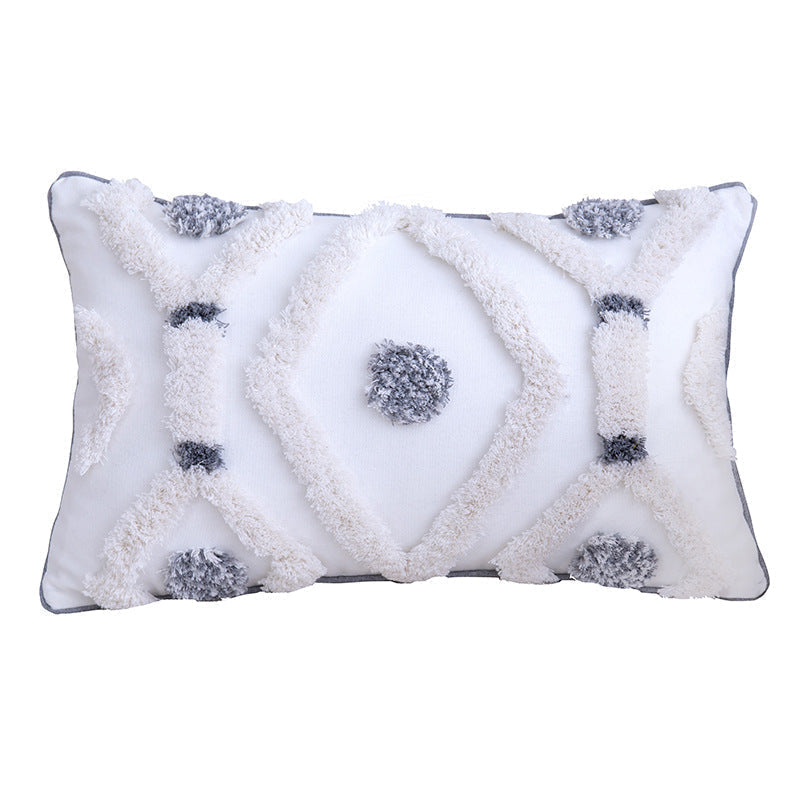 Fern Geometric Pillow Cover-Artes Designs-D-12"x20"-