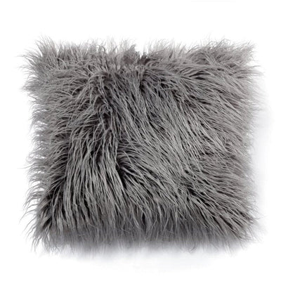 'Furly' Cushion Cover-Pillows-Grey-Pillow, Pillow Cover-Artes Designs