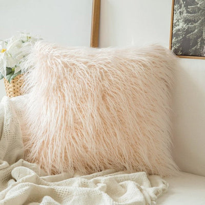 'Furly' Cushion Cover-Pillows-Light Coffee-Pillow, Pillow Cover-Artes Designs