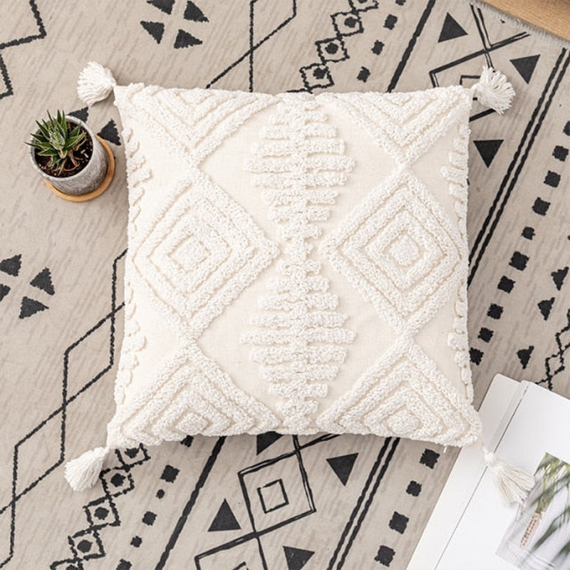 'Ivory' Cushion Cover-Pillows-A Square-Pillow-Artes Designs