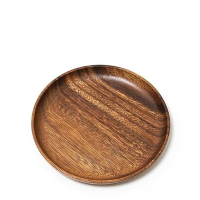 'Jody' Round Wood Plates-Plates-Acacia Wood Plate 2L-Kitchen, Kitchen accessories, Plates, Wood tableware-Artes Designs