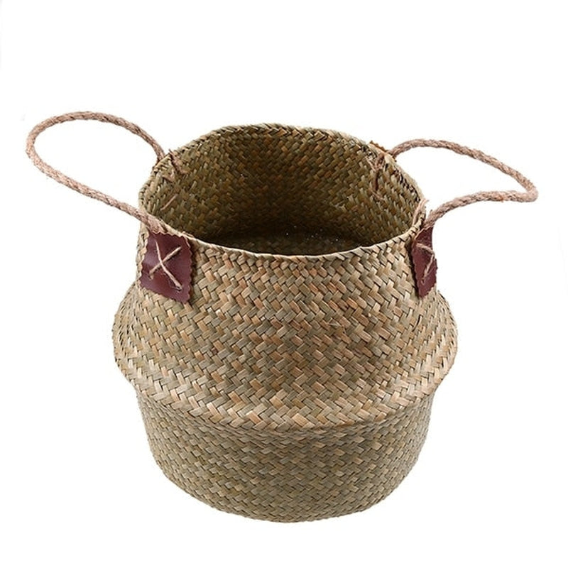 'Jorg' Handmade Woven Basket-Baskets-Natural-38x34cm-Basket-Artes Designs