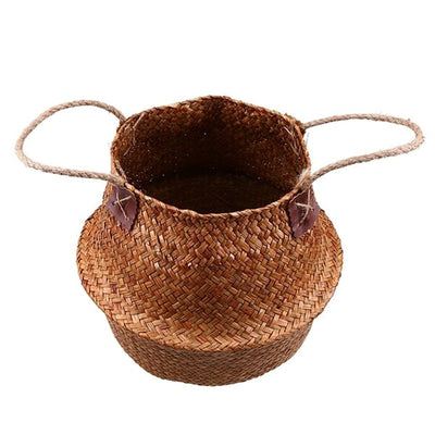 'Jorg' Handmade Woven Basket-Baskets-Orange-38x34cm-Basket-Artes Designs
