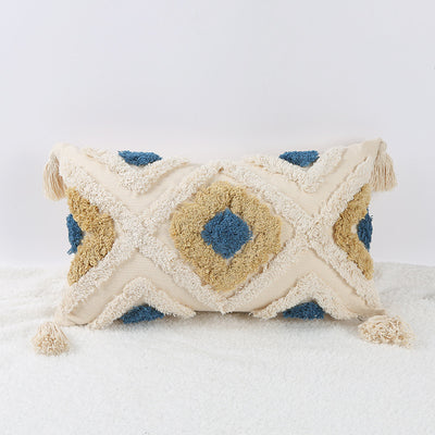 Maxos Moroccan Style Cushion Cover Tuft Handmade Pillow Cover