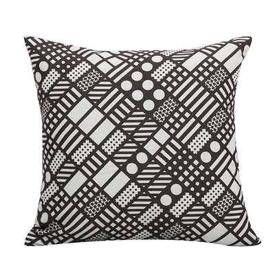 Onyx Abstract Pillow Cover-Artes Designs-A-18"x18"-