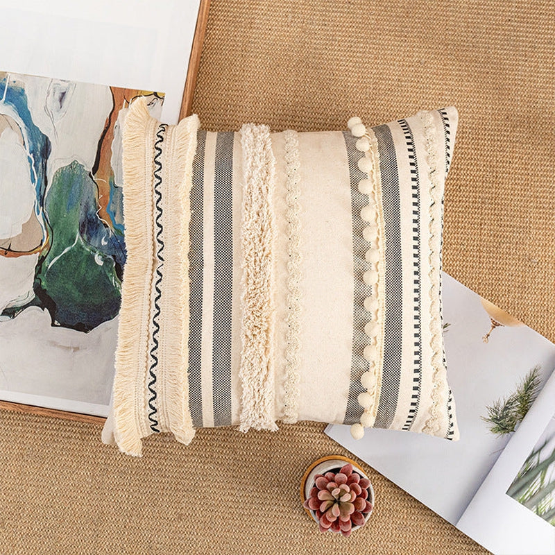 Parler Striped Pillow Cover-Artes Designs-