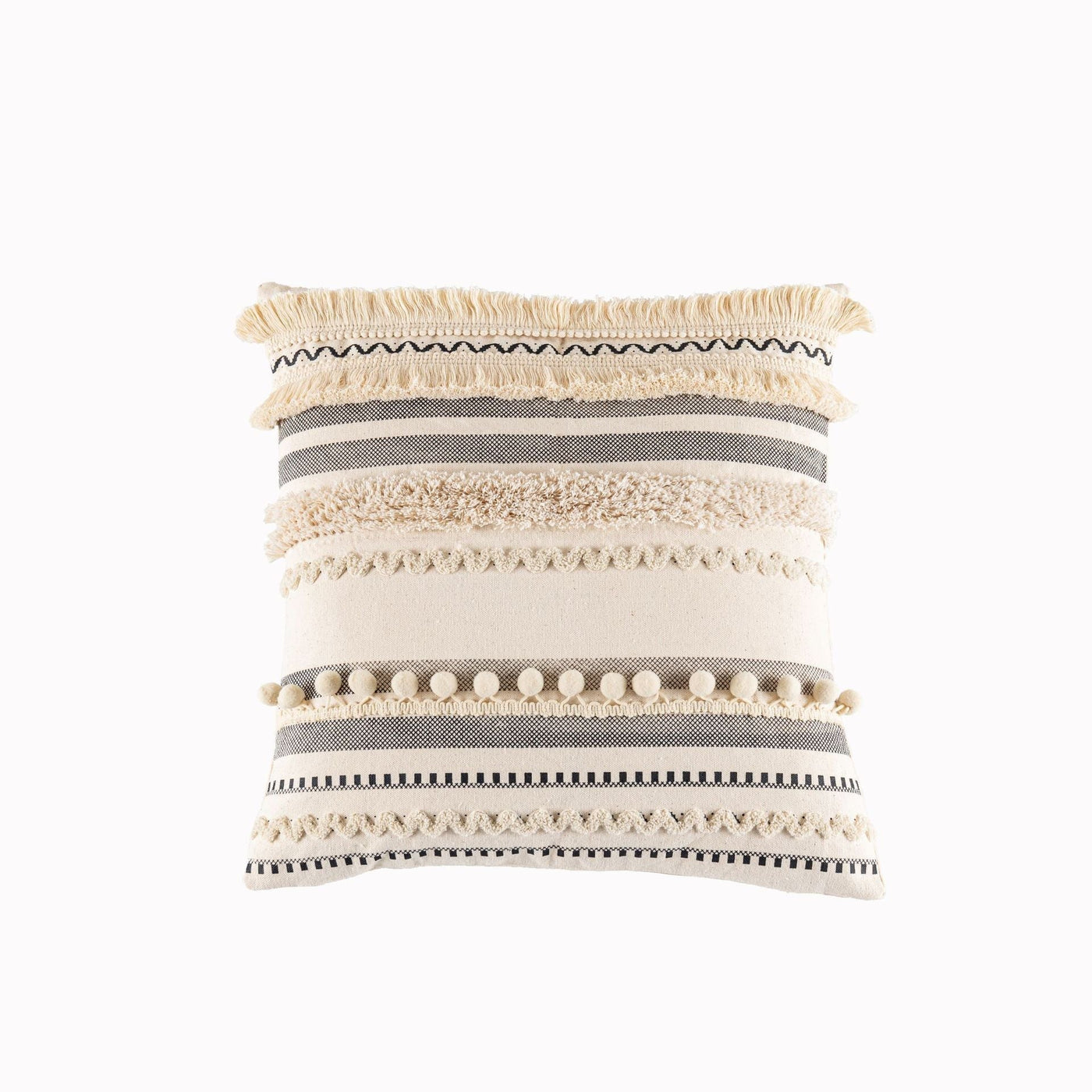 Parler Striped Pillow Cover-Artes Designs-A-18"x18"-