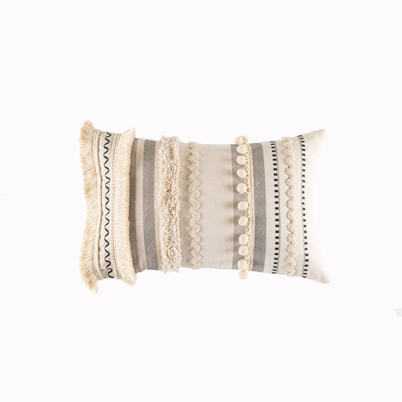 Parler Striped Pillow Cover-Artes Designs-B-12"x20"-