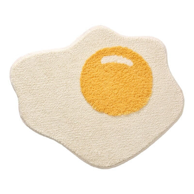 Fluffy Anti-slip Sunny-Side-Up Egg Floor Rug