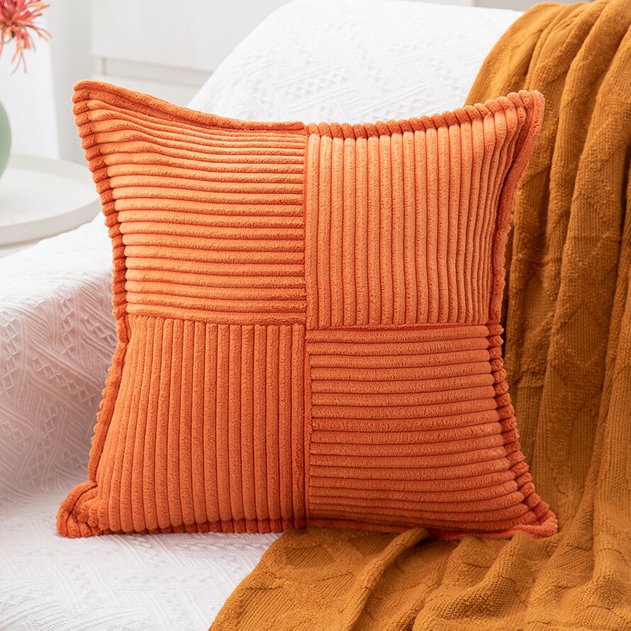 'Bria' Pillowcase Corduroy Cushion Cover