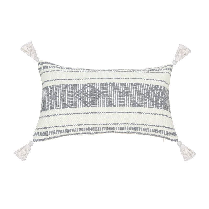 Sandi Textured Pillow Cover-Artes Designs-Rectangular C-12"x20"-