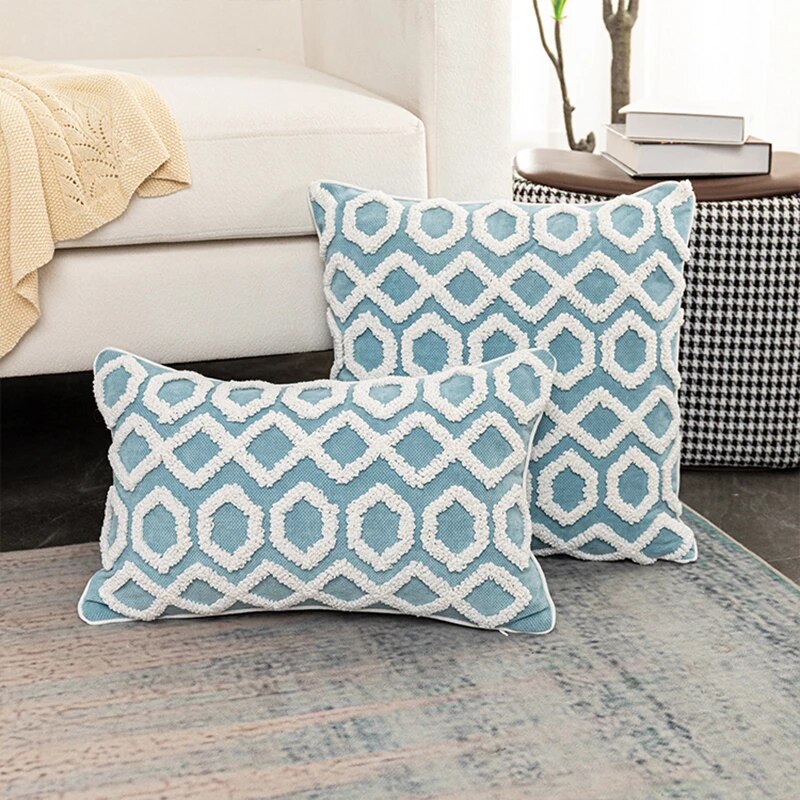 Seren Geometric Pillow Cover-Artes Designs-