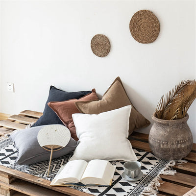 Silje Nordic Cushion Cover-Pillows-Grey-45x45-Pillow-Artes Designs