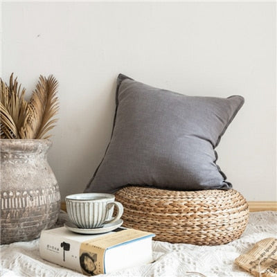Silje Nordic Cushion Cover-Pillows-Grey-45x45-Pillow-Artes Designs