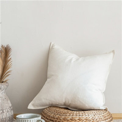 Silje Nordic Cushion Cover-Pillows-White-45x45-Pillow-Artes Designs