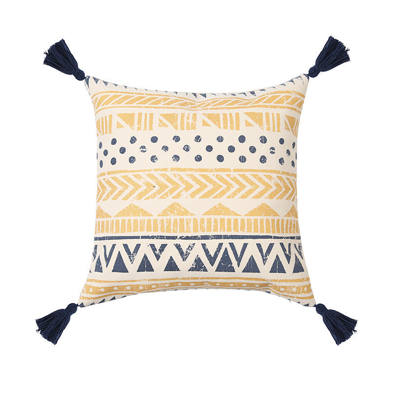 Stane Geometric Pillow Cover-Artes Designs-B-18"x18"-