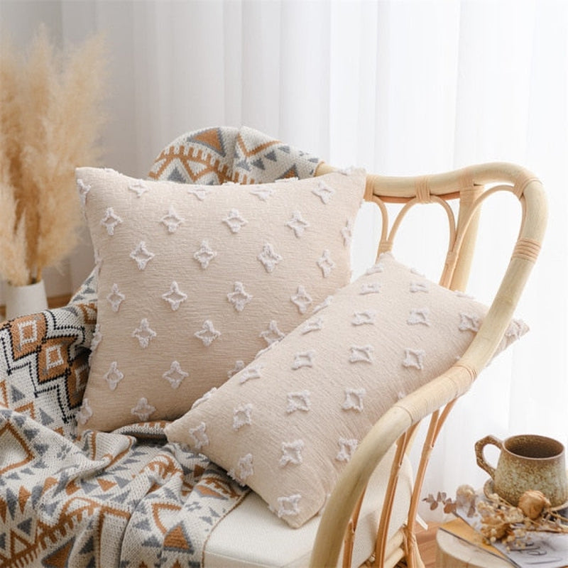 'Starsy' Cushion Cover-Pillows-Beige-45x45cm-Pillow, Pillow Cover-Artes Designs