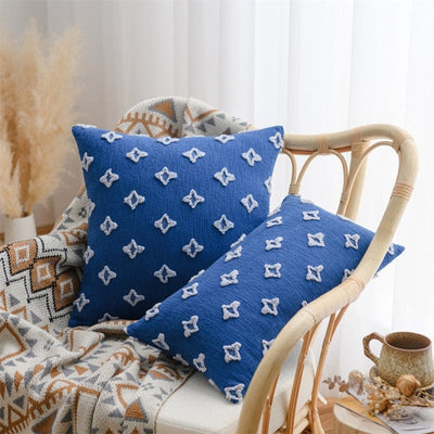 'Starsy' Cushion Cover-Pillows-Blue-45x45cm-Pillow, Pillow Cover-Artes Designs