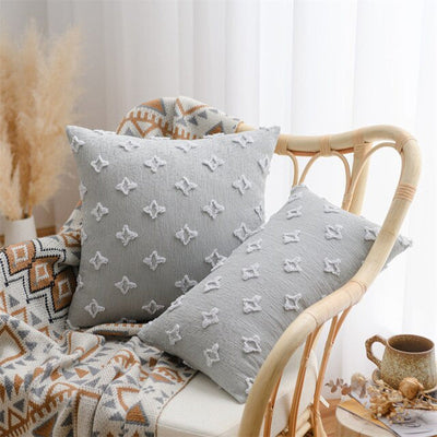 'Starsy' Cushion Cover-Pillows-Gray-45x45cm-Pillow, Pillow Cover-Artes Designs