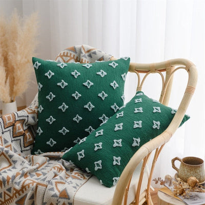 'Starsy' Cushion Cover-Pillows-Green-50x50cm-Pillow, Pillow Cover-Artes Designs